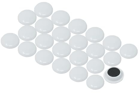 Small White Planning Office Magnets for Fridge, Whiteboard, Noticeboard, Filing Cabinet - Pack of 240