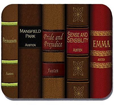 Jane Austen Mouse Pad - Mousepad - Jane Austen Books - Neurons Not Included