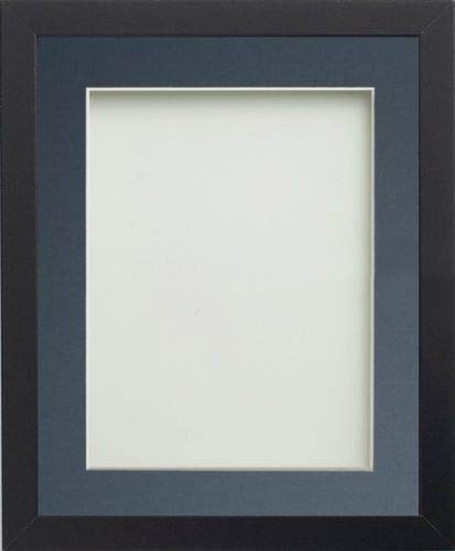 Frame Company Allington Black 20x16 Frame with Blue Mount for 15x10