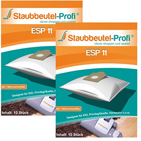 20 Staubsaugerbeutel geeignet für EIO Compact 1400 inkl. Feinfilter von Staubbeutel-Profi®