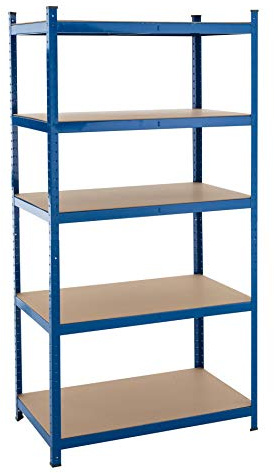 Étagère emboîtable pour charges lourdes Bleu 200 x 100 x 60 cm, Pour atelier, cave