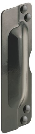 Prime-Line U 9504 Steel Latch Guard Plate Cover for Out-Swinging Doors, Bronze (Single Pack)