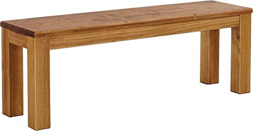 B.R.A.S.I.L.-Möbel Brasilmöbel Sitzbank 130 cm Rio Classico Brasil Massivholz aus Pinie, Verschiedene Größen & Farben, ideal für Esszimmer & Küche