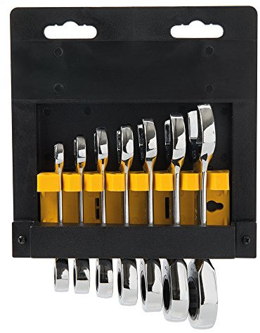 Silverline 199916 Stubby Ratchet Spanner Set 7pce 8 - 19 mm