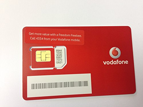 Pay As You Go SIM Card Pack Vodafone UK Network