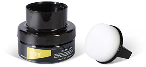 Kaps Crème Délicate – Crème de Cirage avec Applicateur en Éponge pour Cuir naturel et Matières synthétiques ou Maroquinerie – 50ml, Vert Foncé 133