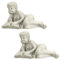 Design Toscano Gartenfigur „Lesende Rebecca“: 2er Set, mehrfarbig, 21,5 x 45,5 x 24 cm, SH9380388
