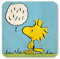 Logoshirt® Peanuts | Woodstock I Sprechblase I Untersetzer | Kork | 10x10cm | langlebiger Druck | Lizenziertes Originaldesign