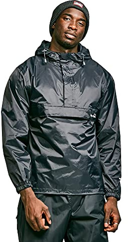 Peter Storm Men’s Packable Cagoule Jacket with Drawcord Hood and Large Zipped Pocket, Waterproof, Breathable & Lightweight Raincoat, Ideal for Festivals, Walking & Hiking