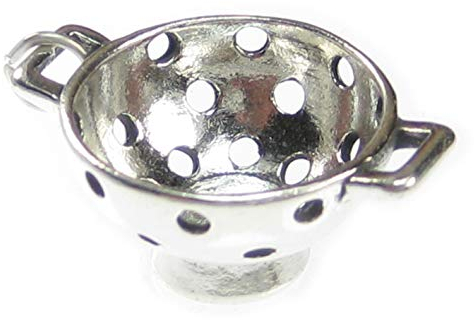 Passoire grande breloque en argent sterling .925 x 1 Passoires et tamis