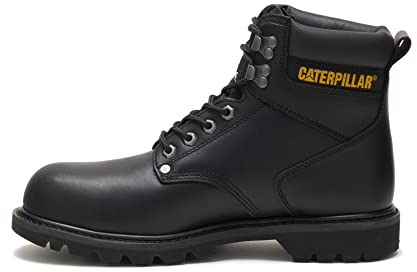 CAT Men's Second Shift Steel Toe Work Boot, Black, 12 Wide