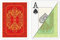 DA VINCI Persiano Italienische Spielkarten aus 100% Kunststoff (2-Deck Set Poker Größe Jumbo Index mit Hartschalenetui und 2 geschnittenen Karten), Grün/Rot