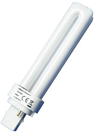 OSRAM Dulux D/E 13W/830, culot à 4 tubes enfichables G24q-1