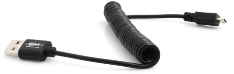 System-S - Cable en Espiral Micro USB (10 cm - 40 cm)