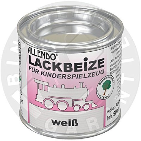 Lackbeize für Spielzeug inkl. Pinsel (90 ml maigrün)