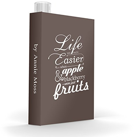 Asobu My Discreet Flask MDF1 Life Flasque cachée en acrylique pour bière, eau et spiritueux 473 ml