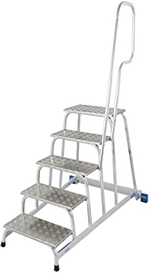 KRAUSE lfc102 durchgefürt, Trittleiter, 5 Stufen, 1 m Höhe