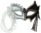 Bristol Novelty EM422 Augenmaske mit Quasten, Schwarz/Weiß
