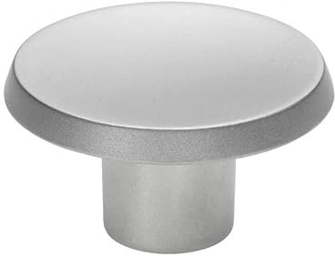 SIRO Möbelknopf Pinneberg, Schlicht, Druckguss chrom matt, 37 mm x 20 mm x 37 mm, 918-38ZN2