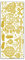 Ursus 59300063 - Kreativ Sticker, Weihnachten, 5 Blatt, gold