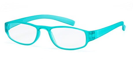 FILTRAL Extrem leichte Lesebrille in der Trendfarbe Türkis/Moderne eckige Lesehilfe für Damen & Herren / +2,50 dpt F4521113