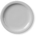 6x Dessertteller flach - Durchmesser 20,0 cm - Tellerset, Speiseteller