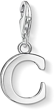 Thomas Sabo Damen Charm-Anhänger C Buchstabe Charm Club 925 Sterling Silber 0177-001-12