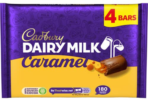 Tablette de chocolat au caramel Cadbury 148g