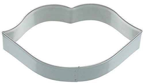 Kitchen Craft KC3546 Metal Cookie Cutter-Large 12cm Lips Design, Silver