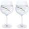 Dartington Crystal Glitz Gin and Tonic Copa Glass, Pair | Glitz Copa Glass | 210mm | 61cl | Embellished with Sparkling Crystal Elements| This Round Bowl Allows Plenty of Room for ice | Gift
