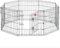 HYGRAD® 8 Panel Wire Metal Pet Dog Small Animal Cat Exercise Playpen Fence Enclosure Cage Den X Large 36 Inches Foldable Metal Dog and Pet Exercise Playpen - With door