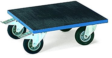 Fetra Transportgeräte mtyyd2174 rutschfester Tintenroller, Plattform, 400 kg Belastung, 700 mm Länge x Breite 700 mm x 201 mm Höhe Durchmesser