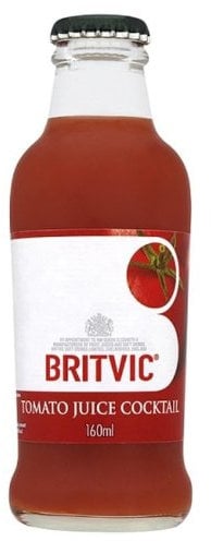 Britvic Tomato Fruit Juice (24 x 160ml Single Serve Glass Bottles)