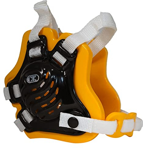 Cliff Keen F5 Tornado 4-Strap Stock Wrestling Head Gear - Black/Gold/White