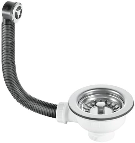 McAlpine BWSTOFSS 1½ Basket Strainer Waste and Overflow, Chrome