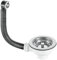 McAlpine BWSTOFSS 1½ Basket Strainer Waste and Overflow, Chrome