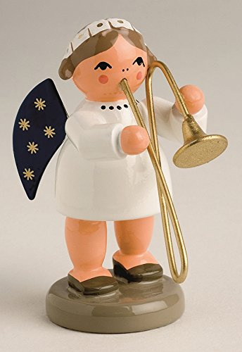 Rudolphs Schatzkiste Miniaturfigur Engel mit Posaune BxTxH= 3x4,5x5cm NEU Miniatur Instrumente Figuren Seiffen Winter Erzgebirge Holzfigur Weihnachten Fensterschmuck Spielzeug Weihnacht