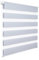 WOLTU Doppelrollo Klemmfix ohne Bohren Grau B75 x H150 cm, Duo Rollo Zebrarollo Fensterrollo Klemmrollo Seitenzugrollo Easyfix lichtdurchlässig & verdunkelnd Rollos für Fenster und Tür
