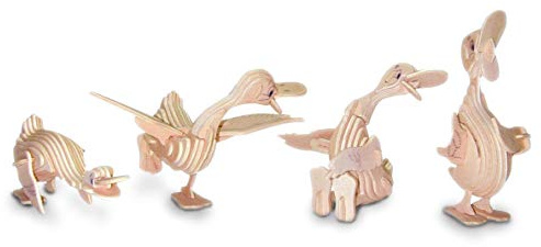 Quay Cartoon Ducks Woodcraft Construction Kit FSC