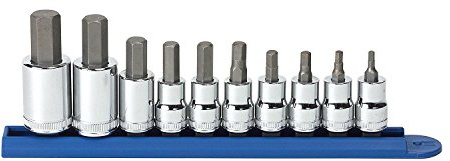 GearWrench 3/8 & 1/2 Drive Hex Bit Metric Socket Set, 10 Pc. - 80578