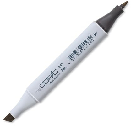 COPIC Classic Coloured Marker Pen - (E-43) Dull Ivory, For Art & Crafts, Colouring, Graphics, Highlighter, Design, Anime, Professional & Beginners, Art Supplies & Colouring Books
