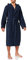 Schiesser Herren Bademantel mit Kapuze, Blau (815-navy), M