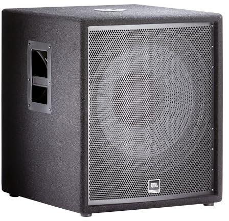 JBL Professional JRX218S Portable PA, Line Array, Stage Subwoofer, 1400W Power Handling, Passive, Non-Powered, 18-Inch, Black