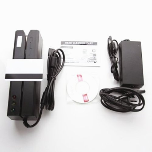 Autek MSR606 - Lector de tarjetas bancarias magnético (20 tarjetas, regalo vacío)