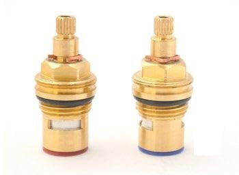 1/2 Keramik-Oberteile Ventiloberteil - Gesamtlänge 52 mm - Keramik-Innenoberteil (Paar)