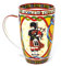 Royal Tara Schottland Piper Pfeifer Kaffee Tee Becher Tasse Keramik Bone China mit Schottisch Rot Keltische Knoten und Hochland Dudelsack Design