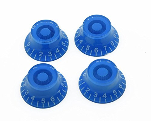 kaish 4 blau W/Weiß Nr. LP Gitarre Bell Knobs Potiknöpfe Top Hat Knöpfe für Les Paul