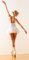 Türtapete Türposter selbstklebend – Frau beim Ballett - 90x205cm und 100x210cm - Fototapete Poster Türfolie Tapete – T00058