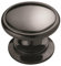 Amerock | Cabinet Knob | Black Nickel | 1-1/4 inch (32 mm) Diameter | Ravino | 1 Pack | Drawer Knob | Cabinet Hardware