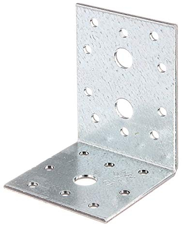 Alberts 332976 Squadretta di giunzione | zincata con procedimento Sendzimir | 60 x 80 x 60 mm | Set da 6